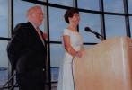 Ed and Mary Forry: Reporter founders Edward and Mary Forry spoke at the Dorchester Day Banquet, JFK Library, Dorchester, 1992