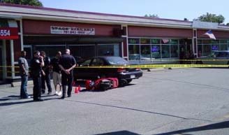 Cycle crashes after police chase