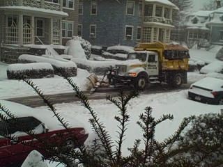 Snow plowing