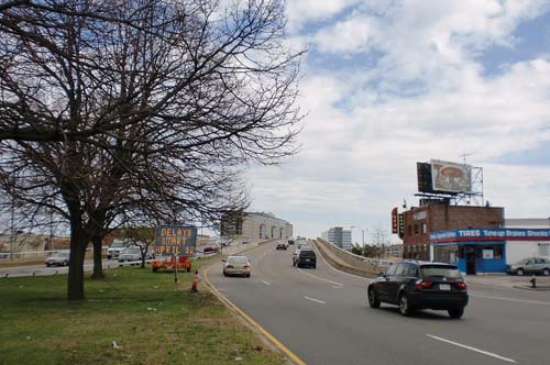 The three lanes of northbound and southbound traffic will be reduced to three lanes northbound and one lane southbound during morning commutes. Otherwise, three lanes will become two in each direction.