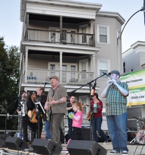 The Gobshites: The Gobshites brought down the house during their late-afternoon performance at the Minot Street stage. Photo by Ed Forry