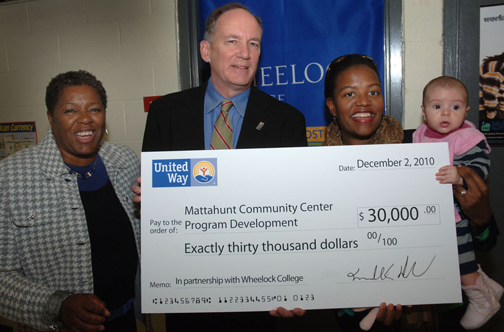 United Way supports Mattahunt Center