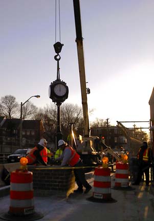 Leo Lydon memorial clock on Savin Hill Ave.