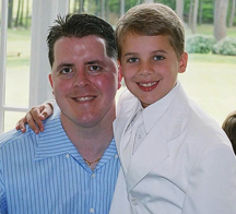 Joe Rooney with his nephew Colin Rooney