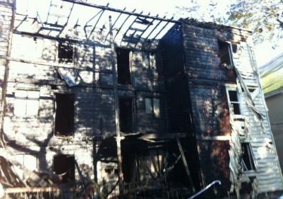 Aftermath of the fire. Photo by BFD.