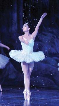 Coming soon to the Strand Theatre: Ashmont Hill’s own Elisabeth Scherer, Snow Queen in “The Nutcracker.”  Photo by Karen Wong
