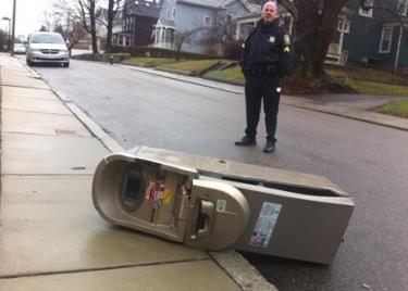 ATM dumped curbside on Richmond Street