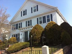 The former Molloys funeral home: One of four buildings along Washington Street included in the proposal.
