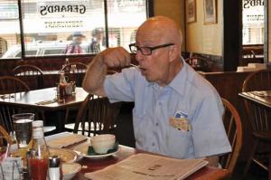 Lunch break at Gerard's: Photo by Ed Forry