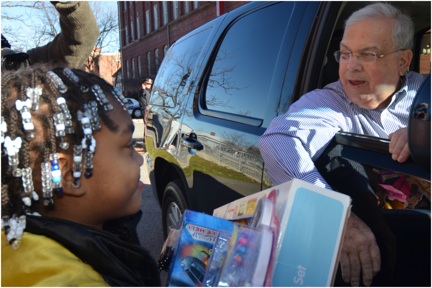 Mayor visits Bowdoin Street