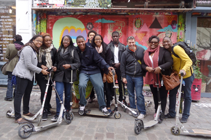 Codman Academy students in Paris: Dorchester kids visited the Belleville section of Paris during a visit last year. Photo courtesy Codman Academy