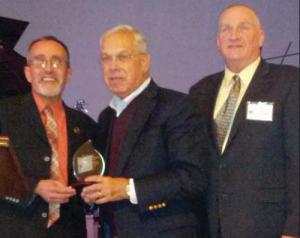 Rev. Art Lavoie, Mayor Tom Menino and Tom Cunningham, Chair of the Board of Trustees at First Parish Dorchester.