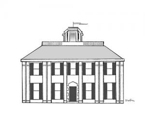 Shirley-Eustis House:  Illustration by James Hobin