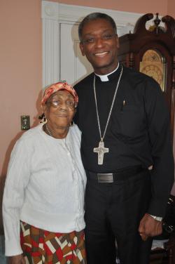 Cardinal Langlois and Marianne Mathurin: Photo by Bill Forry