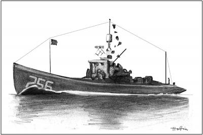 THE SUBMARINE CHASER. 110 foot length and 16 foot beam: Two officers and twenty-four men: Triple screw, with three 6-cylinder, 220 hp, gasoline engines;  Top speed: 12 knots; cruising range: 1000 miles;  Armament: two 3 inch / 23 caliber guns, two machine guns, browning automatic rifles, and six depth charges.
