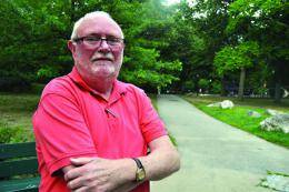 Ed Forry: He'll be more attentive while in the park, but has no plans to stop using a neighborhood jewel. Photo by Bill Forry