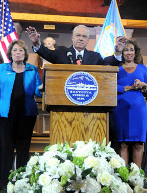 Mayor Tom Menino announces he will not run