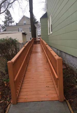 Life-changing, home saving ramp on Whitman Street