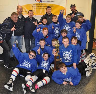 DYH Squirt Bs celebrated their Mayor's Cup championship win: Photo courtesy Annissa Essaibi George
