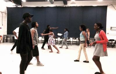 Codman Academy students go through their paces at the Huntington-Codman Summer Theatre Institute.