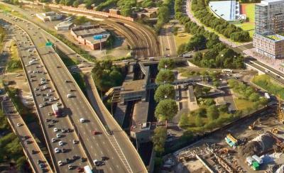 JFK: JFK-UMass station from above