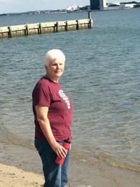 Maura Twomey prepares for a scheduled swim across the English Channel by training in Dorchester Bay and the waters off of L Street in South Boston. 	Charlie Dorf photo