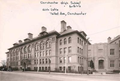 Girls' Latin School, shown above when it was housed in this Codman Square building, now used for apartments. Photos courtesy Boston City Archives; Patrick O’Connor