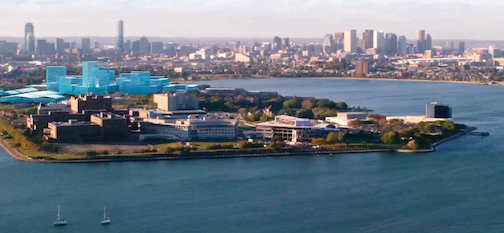 Boston 2024 rendering showed proposed Olympic Village on Bayside site