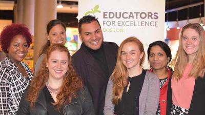 Teachers team up to address trauma: (l-r) Kayla Morse, Steph Pottinger, Nina Leuzzi, Antonelli Mejia, Abigail VanDam, Swapna Bollebina, and Alycia Steelman,