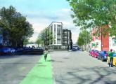 A view from the intersection of Talbot Avenue and Argyle Street. Rendering courtesy RODE Architects.