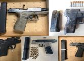 Five guns and ammunition seized by Boston police