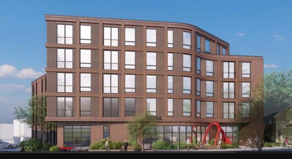 Rendering of proposed 1420 Dorchester Ave.