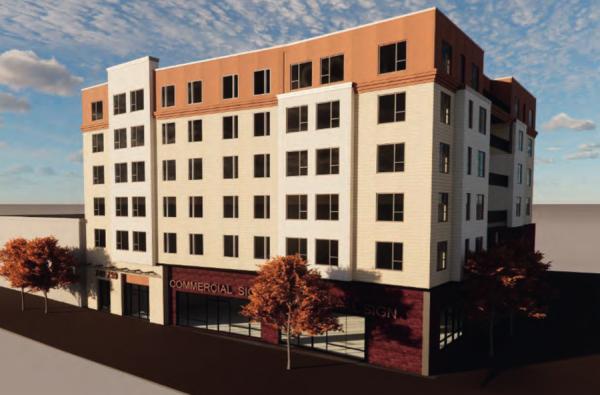 Rendering of proposed Dudley Street building