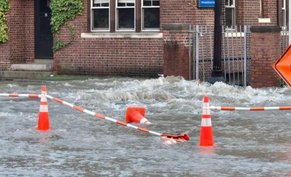 Raging torrent of escaping BWSC water