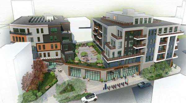 Rendering of proposed Boston Street complex